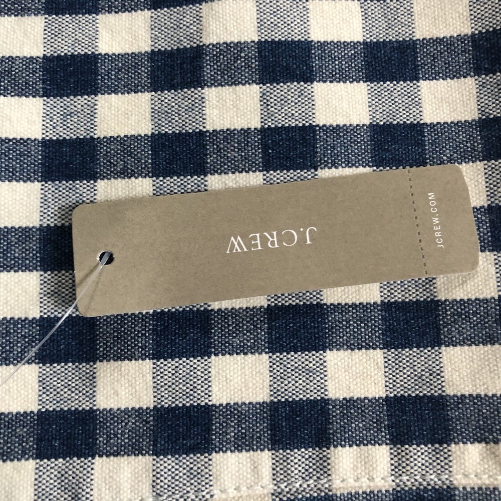 J Crew Jeans Womens 26 High Rise Vintage Straight Gingham Blue White Check NEW - Picture 12 of 16
